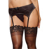 DG WD 9382 Elegant Persuasion Satin & Mesh Garter Belt Black or White Buy in Singapore Femme Fatale Lingerie 